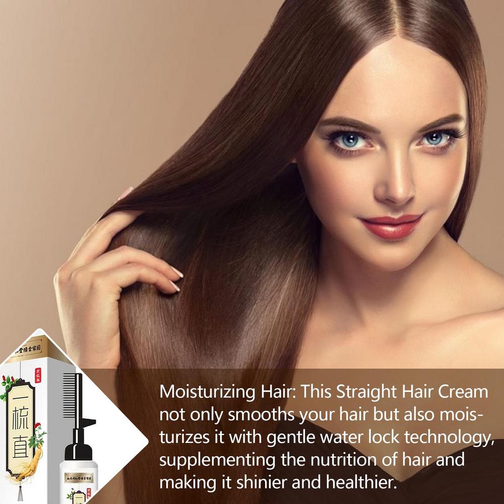 Protein Correcting Hair Straightening Softening Comb Cream