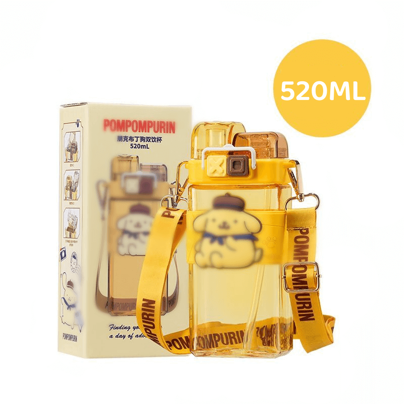 Cartoon Multifunctional Children's Water Cup Portable Summer Straw Cup