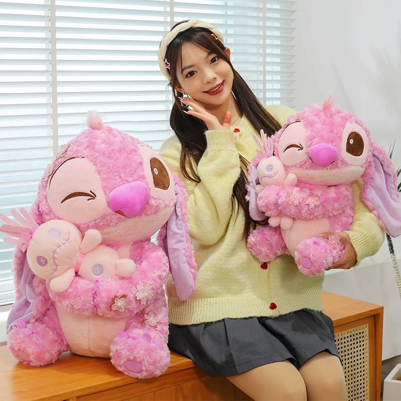 Cherry Blossom Pink Cute Plush Toy Super Soft Sleeping Cuddle Doll Birthday Friend Gift