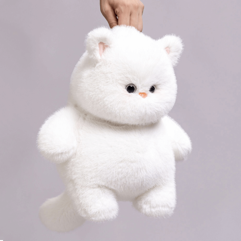 Fluffy Baby White Cat Doll Plush Toy