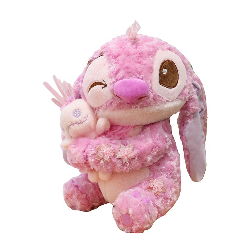 Cherry Blossom Pink Cute Plush Toy Super Soft Sleeping Cuddle Doll Birthday Friend Gift