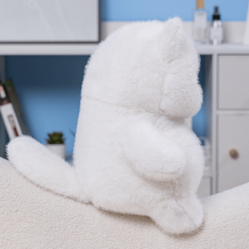 Fluffy Baby White Cat Doll Plush Toy