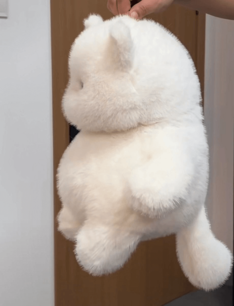 Fluffy Baby White Cat Doll Plush Toy