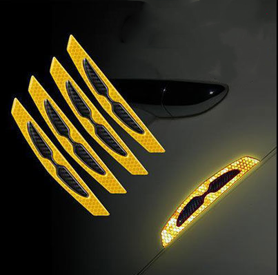 Car Reflective Sticker Car-styling Rearview Mirror Sticker Safety Warning Reflective Sticker Car Strip Stickers Exterior