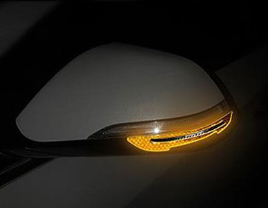 Car Reflective Sticker Car-styling Rearview Mirror Sticker Safety Warning Reflective Sticker Car Strip Stickers Exterior