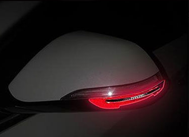 Car Reflective Sticker Car-styling Rearview Mirror Sticker Safety Warning Reflective Sticker Car Strip Stickers Exterior