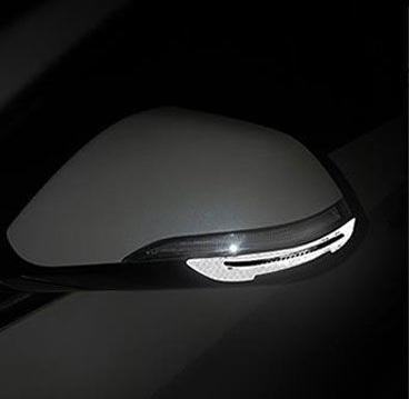 Car Reflective Sticker Car-styling Rearview Mirror Sticker Safety Warning Reflective Sticker Car Strip Stickers Exterior