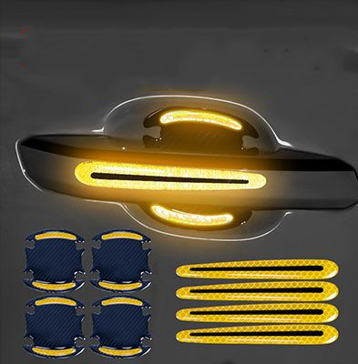 Car Reflective Sticker Car-styling Rearview Mirror Sticker Safety Warning Reflective Sticker Car Strip Stickers Exterior