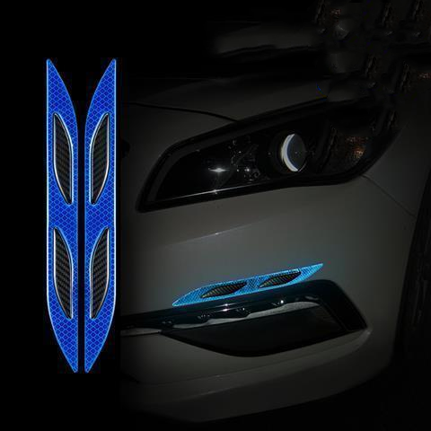 Car Reflective Sticker Car-styling Rearview Mirror Sticker Safety Warning Reflective Sticker Car Strip Stickers Exterior