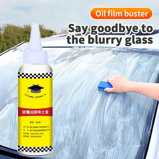 TikTok Auto Car Glass Polishing Glass Oil Film Removing Paste