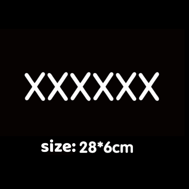 Car Stitching Patch Adornment Stickers Personalized Scratch Cover