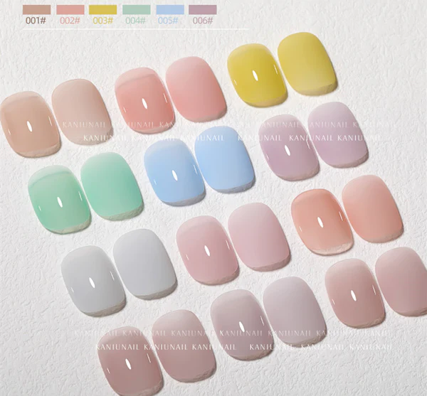 Solid Nail Polish Glue 6 Colors 2023 Cream Solid Phototherapy Glue Nude Glue