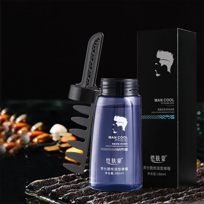 Men's Hair Styling Gel Fluffy Moisturizing Matte Finished Strong Molding Cream