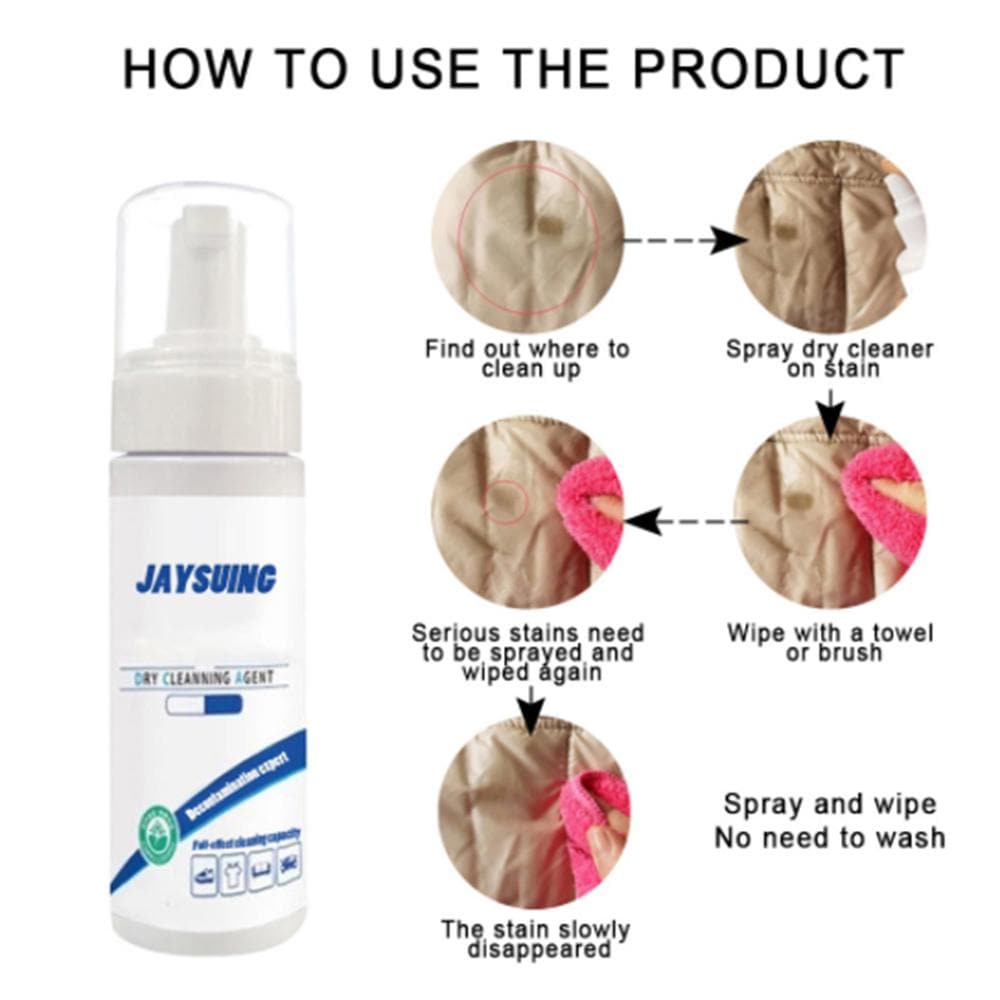Foam Waterless for Shoes Dry Cleaning Agent
