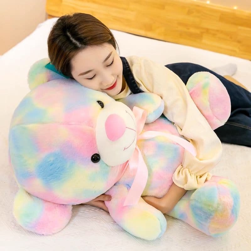 Colorful Teddy Plush Stuffed Bear Toy