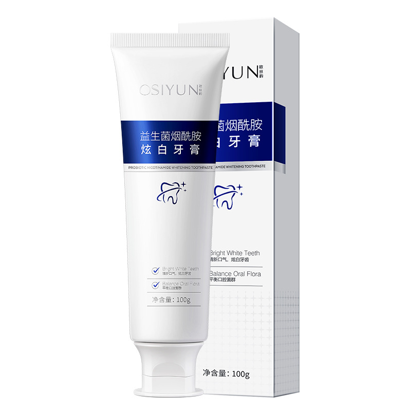 Probiotic Nicotinamide Dazzling White Toothpaste Protects Gums Freshens Breath