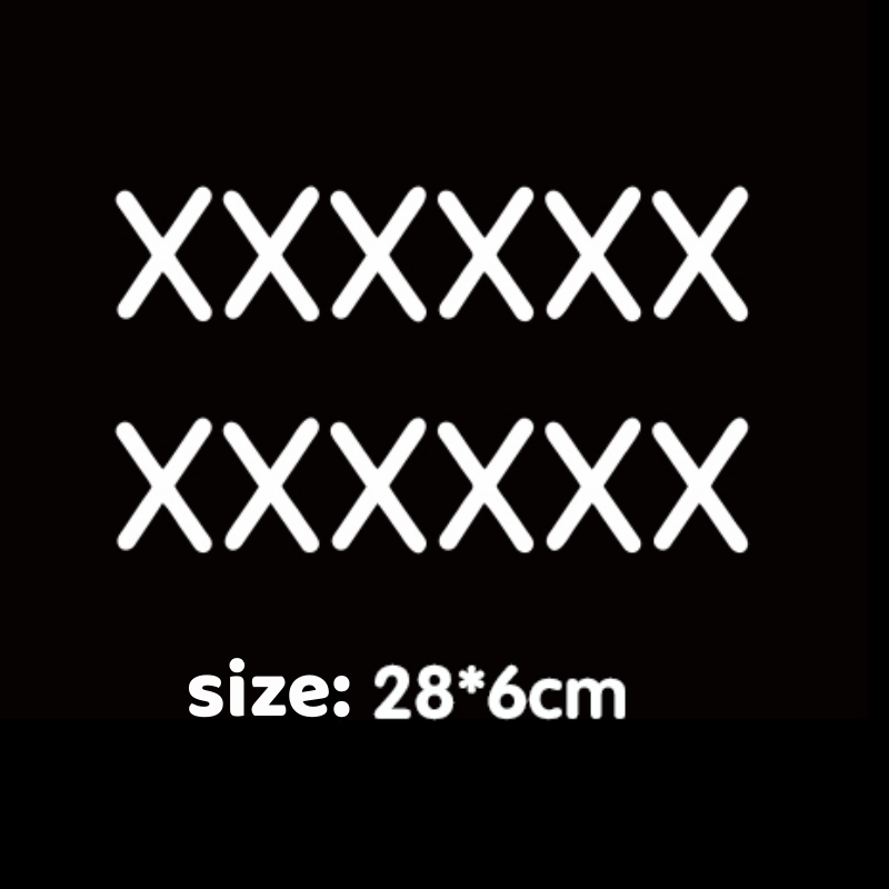 Car Stitching Patch Adornment Stickers Personalized Scratch Cover