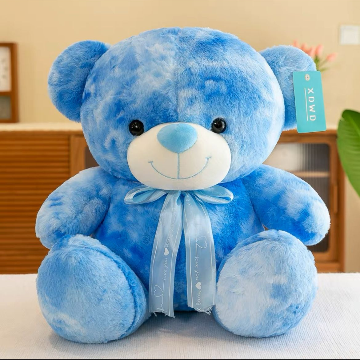Colorful Teddy Plush Stuffed Bear Toy