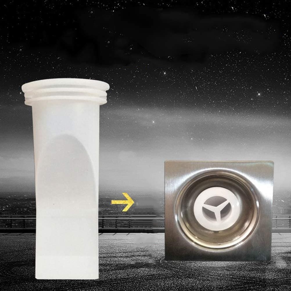 Silicone Deodorizing Core Drain Pipe Hose Deodorizing Rubber Plug Kitchen Bathroom Sewer Seal (4 Sets) 40-50Cm