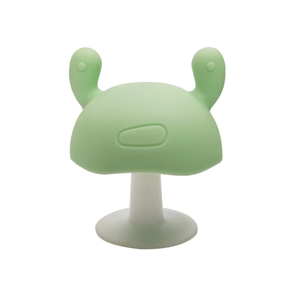 Baby Teether Silicone For Boys Girls Mushroom Doll Infant Teething Toys Bpa Free Soothing Chewing Toddler Appease Gum Nipple