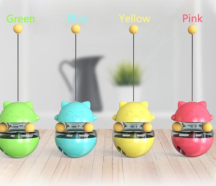 Cat Toy Lucky Cat Shake Cat Funny Cat Stick Boring Artifact Track Ball Leak Proof Food Ball Toy