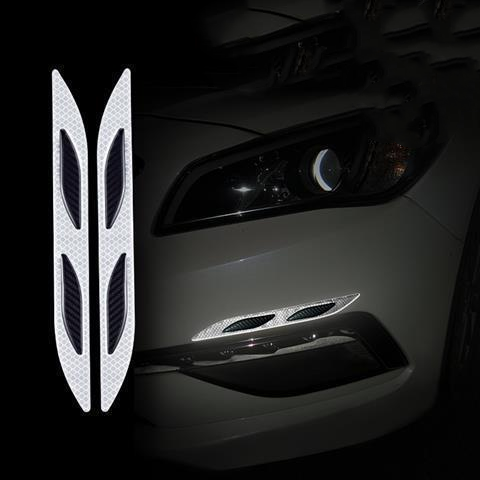 Car Reflective Sticker Car-styling Rearview Mirror Sticker Safety Warning Reflective Sticker Car Strip Stickers Exterior