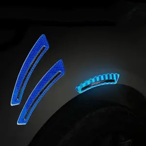 Car Reflective Sticker Car-styling Rearview Mirror Sticker Safety Warning Reflective Sticker Car Strip Stickers Exterior