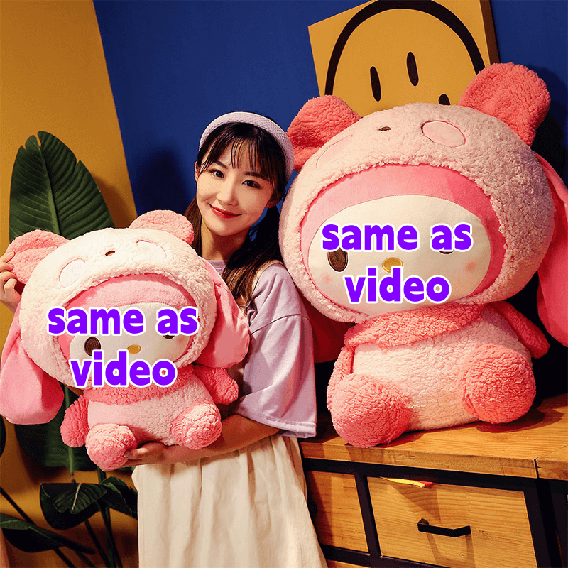 Cute Pink Dog Dolls Plush Toys Home Decor Stuffed Toy Gift