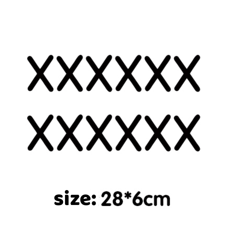 Car Stitching Patch Adornment Stickers Personalized Scratch Cover
