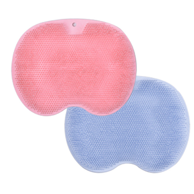 Shower Foot Scrubber Massager Cleaner Acupressure Mat Non-Slip Improve Circulation Exfoliation Massage Silicone Bath Pad