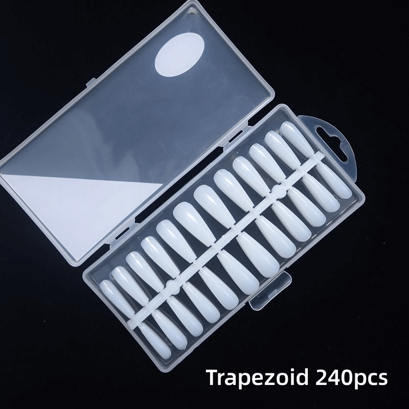 Milky White Traceless Lengthening Nail Patch Ultra-thin Manicure