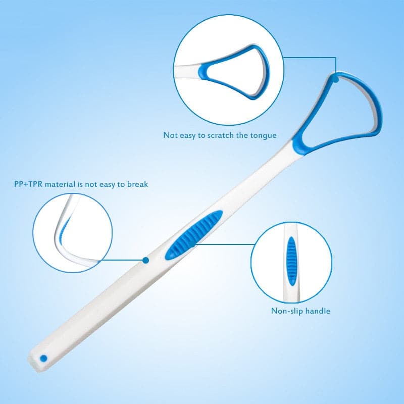 3 Colors Silicone Tongue Scraper Brush Cleaning Food Grade Single Oral Care Plastic Scraper Tounge Oral Mouth Hygiene Care