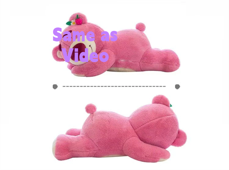 Cute Sleeping Face Lying Bear Cotton Plush Doll Girl Pillow Doll Pillow Cartoon Toy Gift