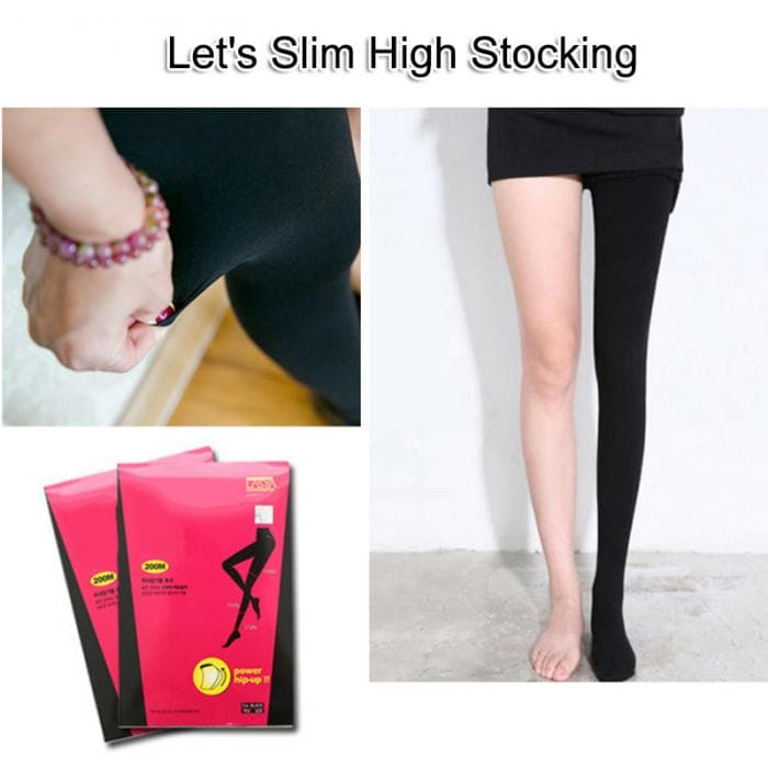 Let's Slim Stovepipe Socks Stovepipe Socks Stretch Stockings Jumpsuit 200M