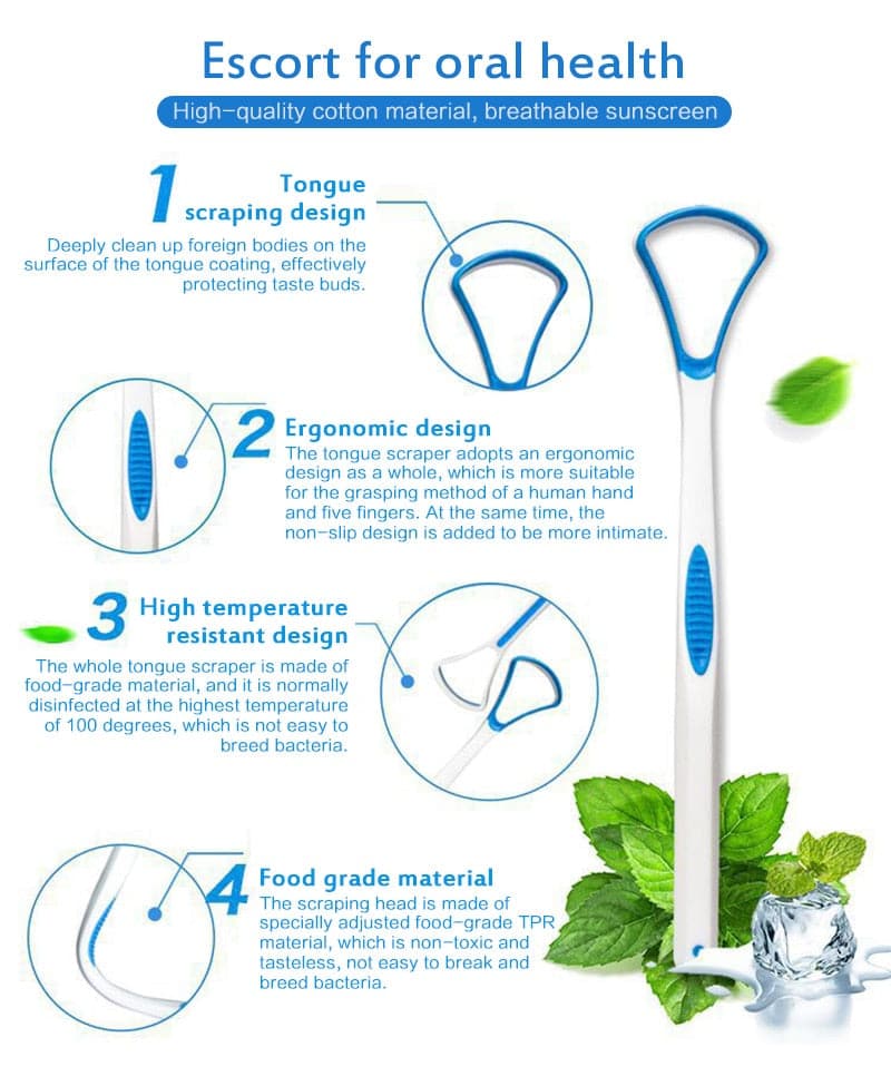 3 Colors Silicone Tongue Scraper Brush Cleaning Food Grade Single Oral Care Plastic Scraper Tounge Oral Mouth Hygiene Care