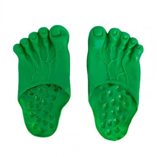 1 Pair Creative Funny Big Foots Tweezers Cartoon Festival Halloween Decor Vinyl Hulk Slippers Shoe Tricks Toy for Carnivals