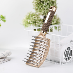 Hair Brush Scalp Massage Comb Hairbrush Bristle&Nylon Women Wet Curly Detangle Hair Brush for Salon Hairdressing Styling Tools