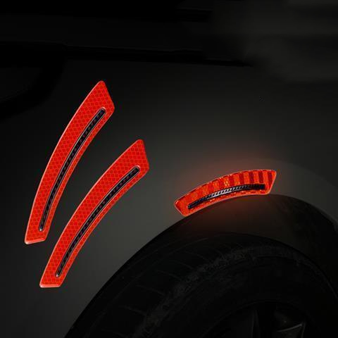 Car Reflective Sticker Car-styling Rearview Mirror Sticker Safety Warning Reflective Sticker Car Strip Stickers Exterior