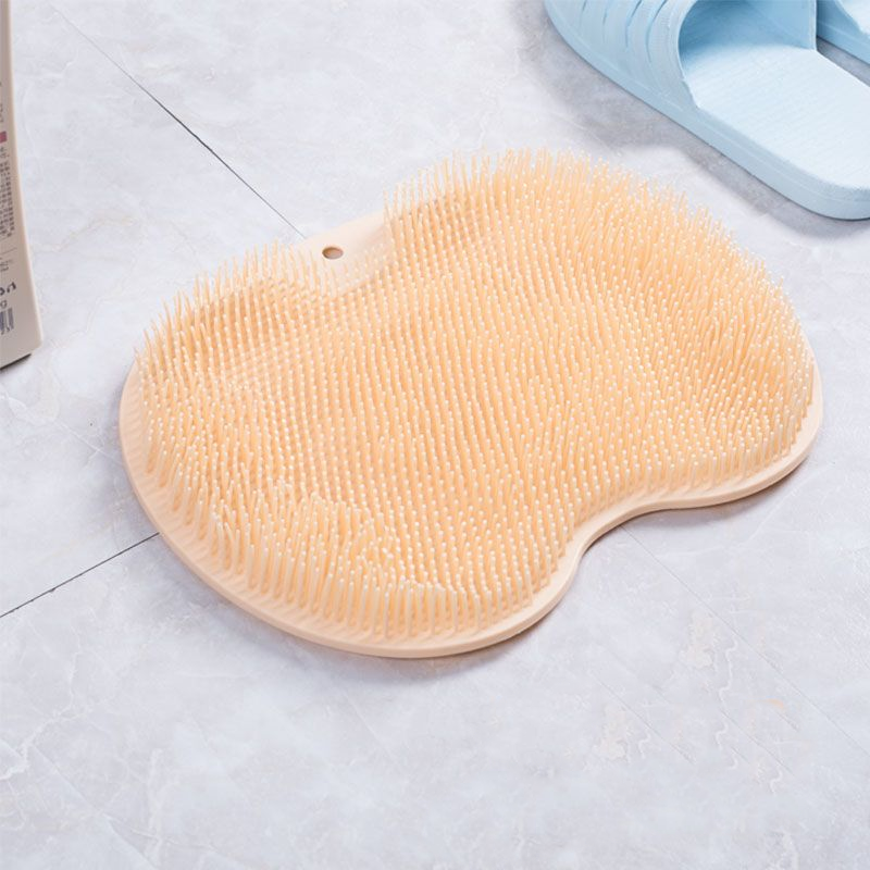 Shower Foot Scrubber Massager Cleaner Acupressure Mat Non-Slip Improve Circulation Exfoliation Massage Silicone Bath Pad