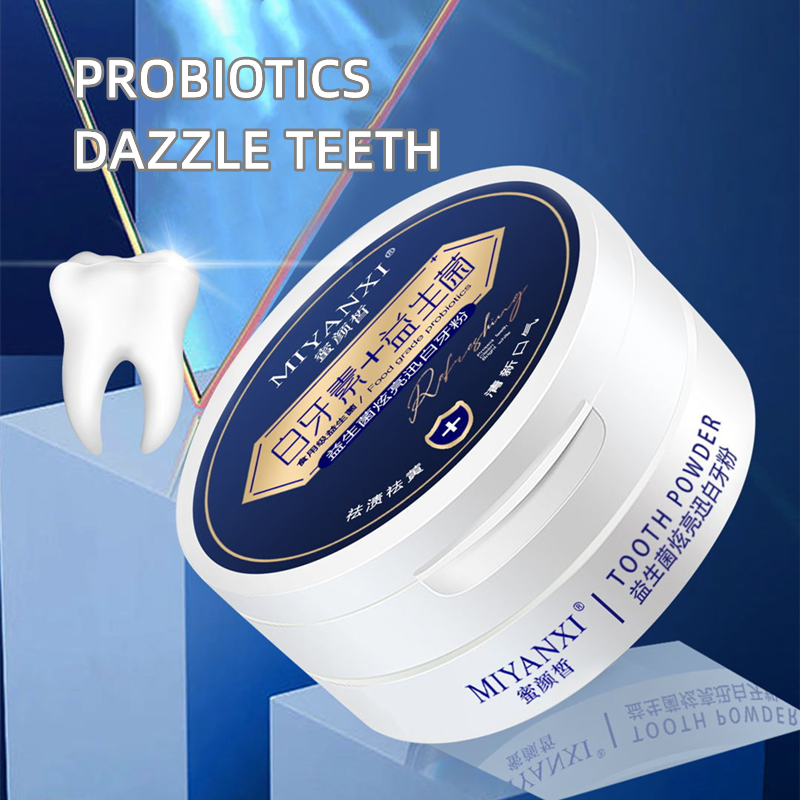 50g Tooth Whitening Powder Probiotics Toothpaste Tartar Stain Removal Tooth Care