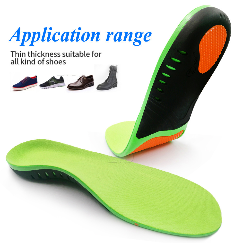 New Comfortable Insoles Elastic Shock Absorbent Soft Slippery Arch Support Spats