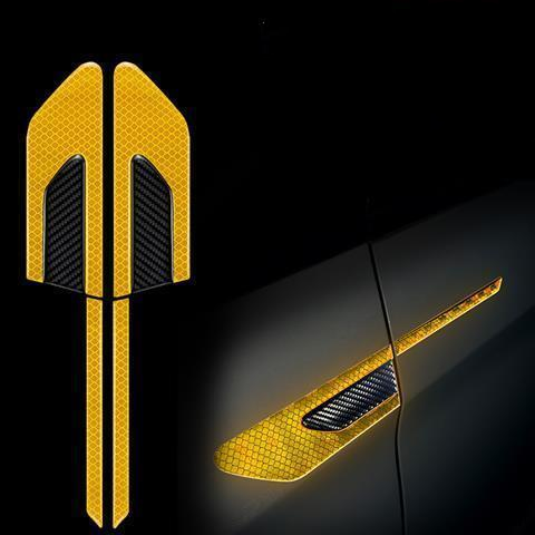 Car Reflective Sticker Car-styling Rearview Mirror Sticker Safety Warning Reflective Sticker Car Strip Stickers Exterior