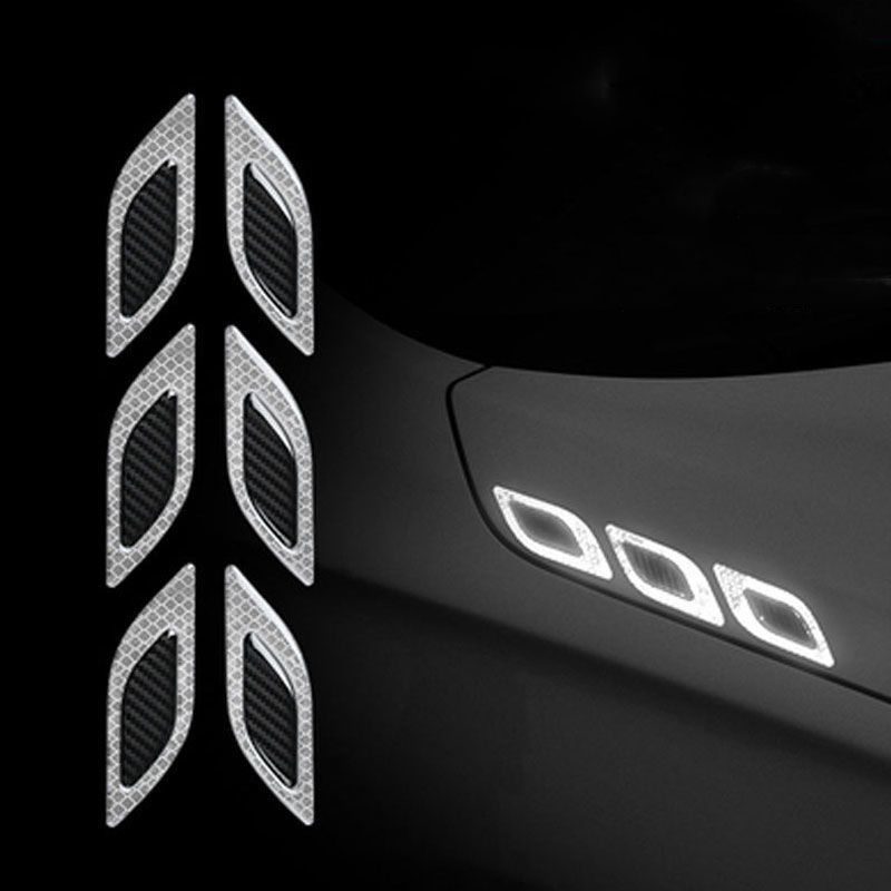 Car Reflective Sticker Car-styling Rearview Mirror Sticker Safety Warning Reflective Sticker Car Strip Stickers Exterior