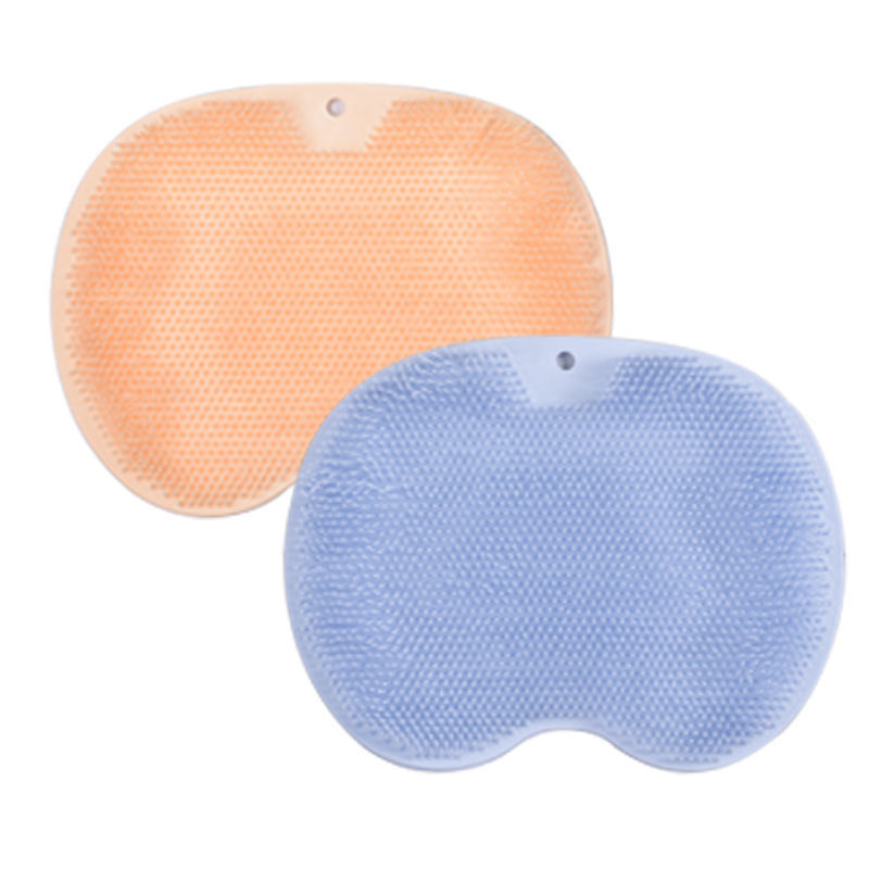 Shower Foot Scrubber Massager Cleaner Acupressure Mat Non-Slip Improve Circulation Exfoliation Massage Silicone Bath Pad