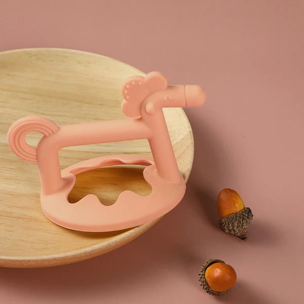 Silicone Baby Teether Teething Toys Mushroom Teether Infant Boys Girl BPA Free Chew Dental Care for Children Nursing Teeth Gift