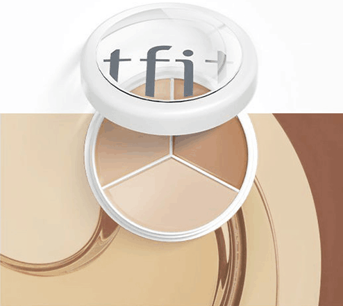 Three-color Concealer Conceal Cover Dark Circles Freckles