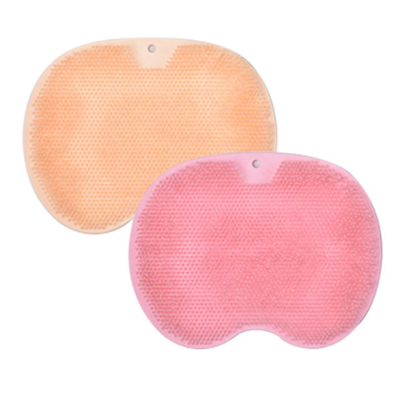 Shower Foot Scrubber Massager Cleaner Acupressure Mat Non-Slip Improve Circulation Exfoliation Massage Silicone Bath Pad