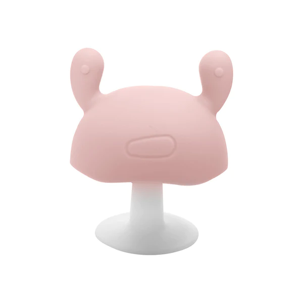 Baby Teether Silicone For Boys Girls Mushroom Doll Infant Teething Toys Bpa Free Soothing Chewing Toddler Appease Gum Nipple