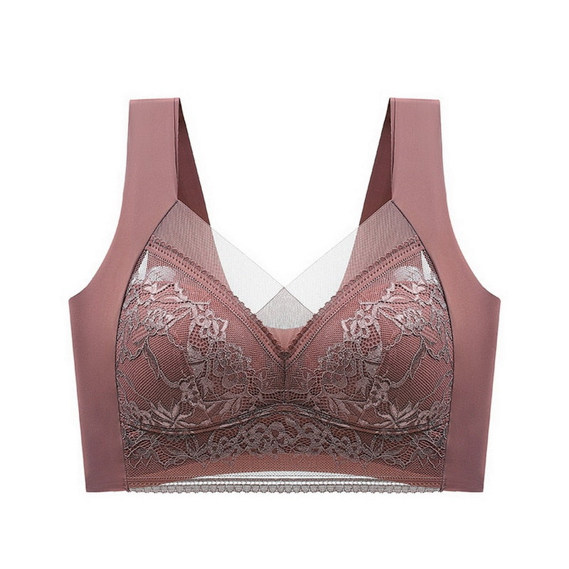 Bras For Women Beautiful Push Up Seamless Wire Free Bras Sport Active Wear Lace Bra Top Underwear Brassiere Bralette Mujer
