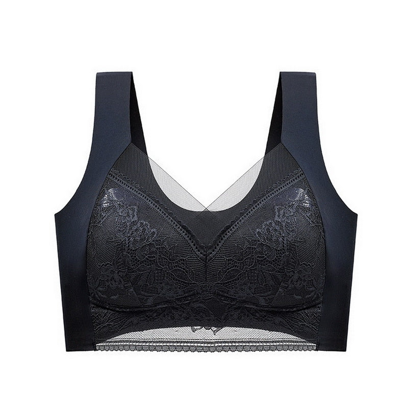 Bras For Women Beautiful Push Up Seamless Wire Free Bras Sport Active Wear Lace Bra Top Underwear Brassiere Bralette Mujer